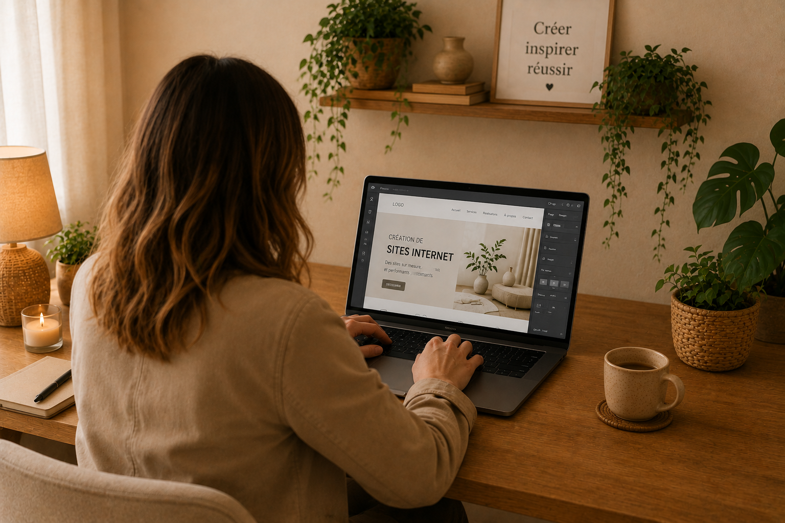 équipe digital family travaillant sur la création de site internet